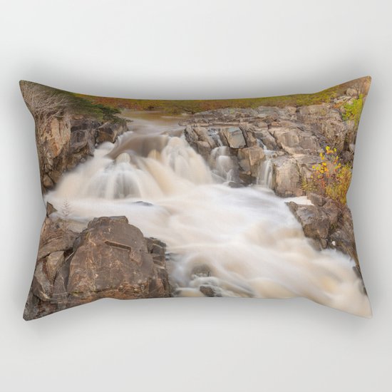 Great Falls Autumn Cascades Rectangular Pillow