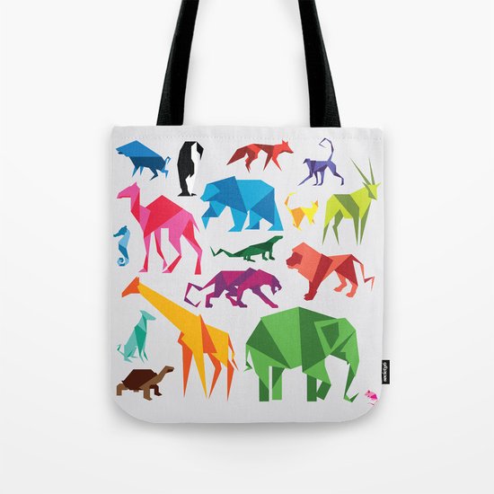 Paper Animals Tote Bag