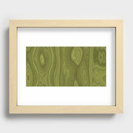 Horizontal green laminate Recessed Framed Print