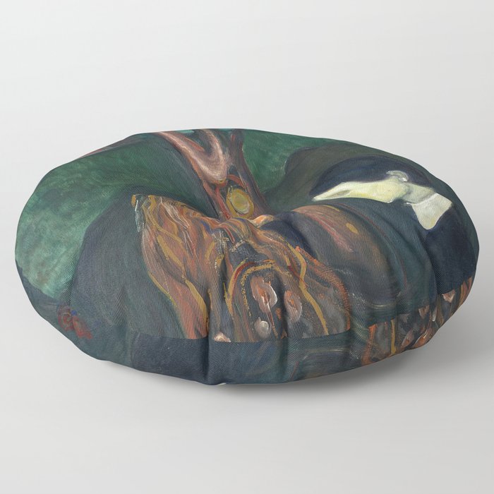 Edvard Munch - Eye in Eye Floor Pillow