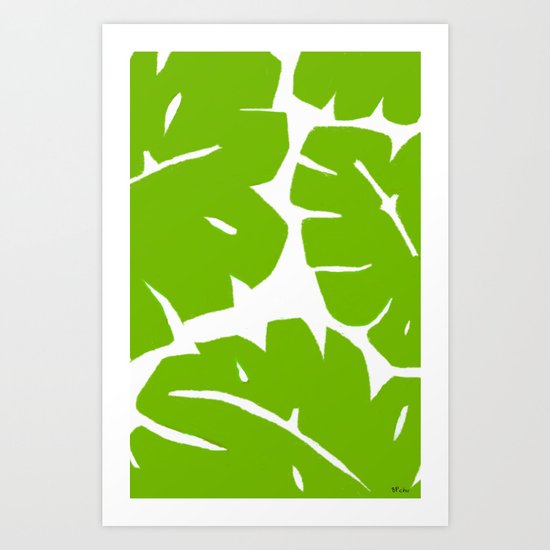 Jungle Leaf Art Print