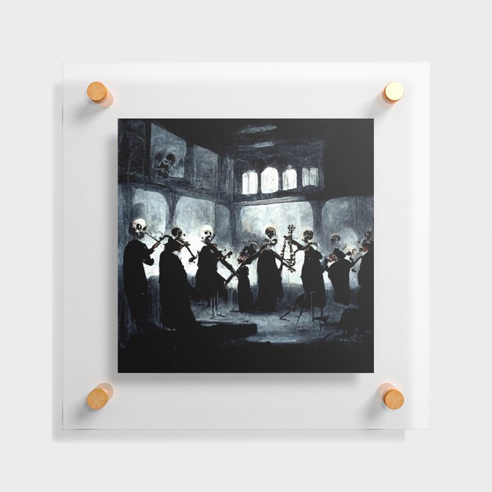 The Skeleton Orchestra Floating Acrylic Print