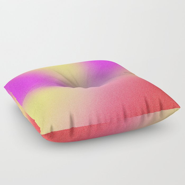 AURA | Convergence | Passionate Positive Energy | Vibrant Gradient Mesh Art Floor Pillow