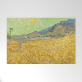Vincent van Gogh - Wheatfield with a Reaper Welcome Mat