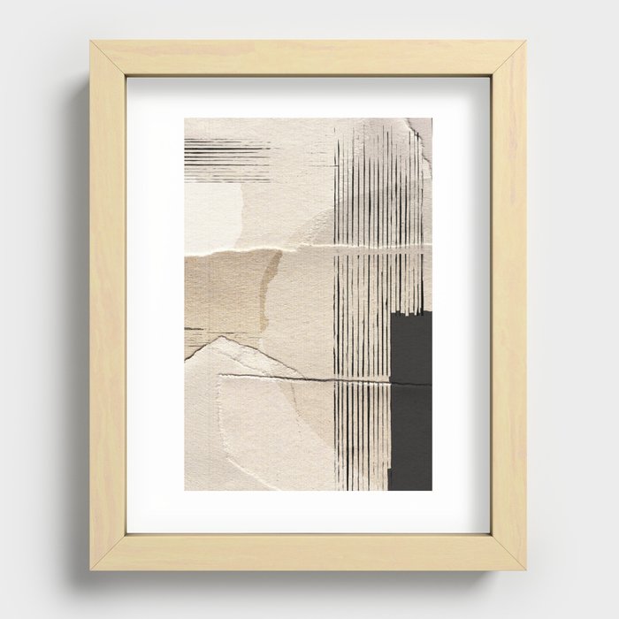Paper Abstract Recessed Framed Print