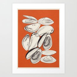 Mussels 3 Art Print