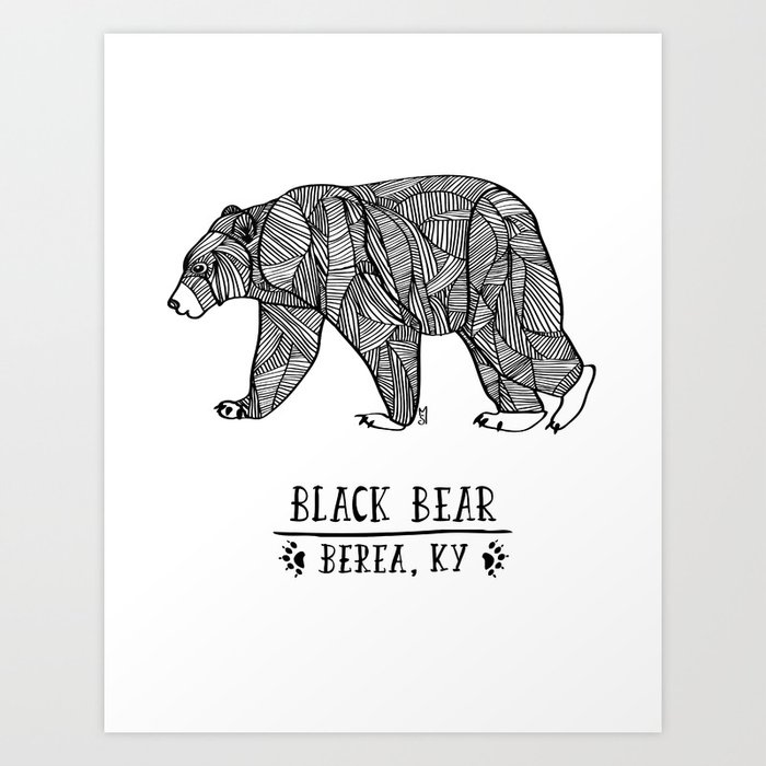 Black Bear - Berea KY Art Print