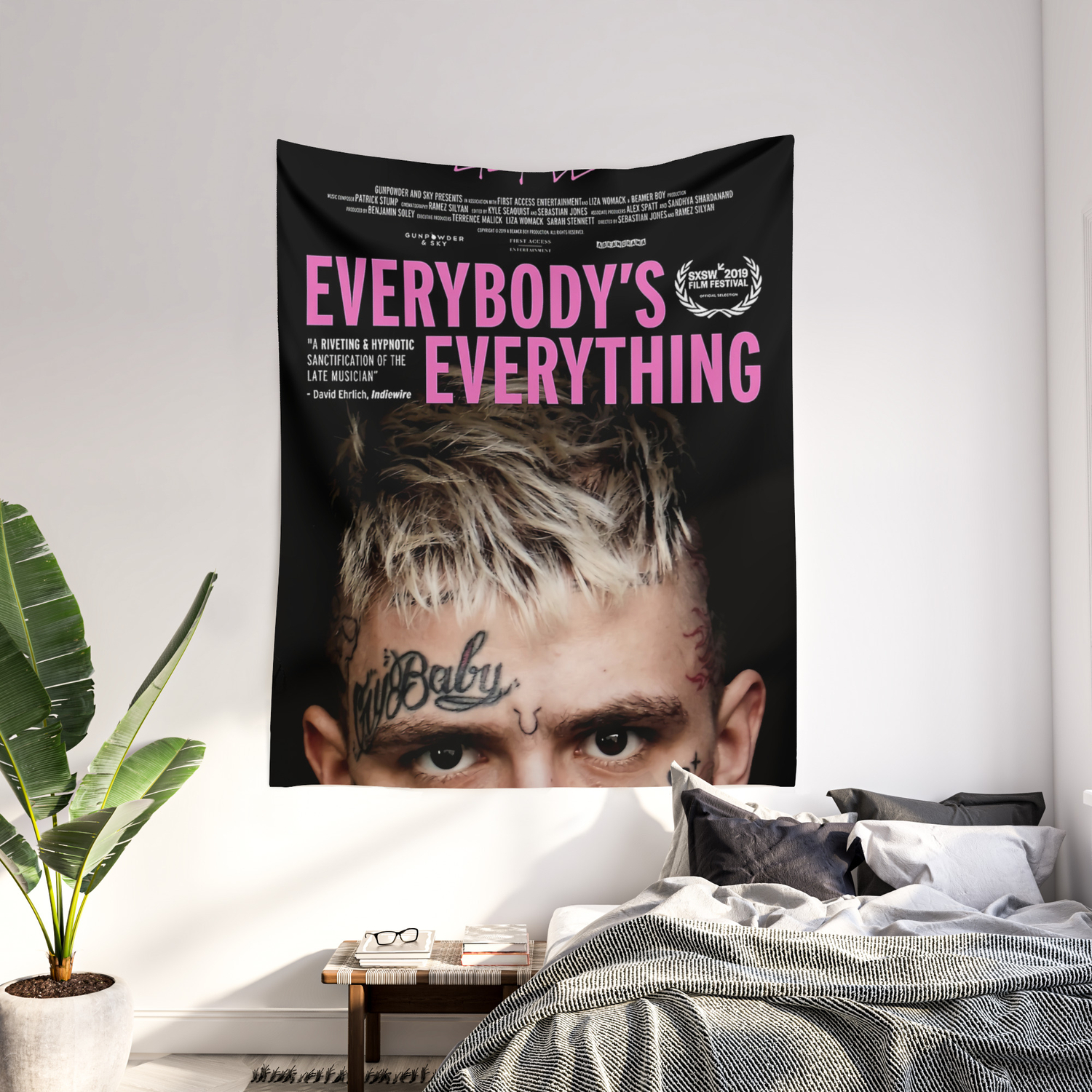 Lil Peep Everybody's Everything Wall Tapestries Lil Peep Wall Tapestry 