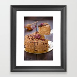 Honey Cake Framed Art Print