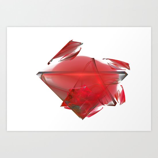 Kristall Art Print