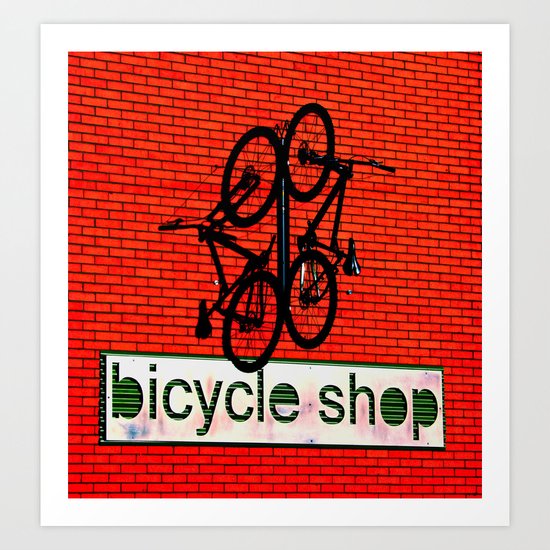 Bicycle Shop Art Print
