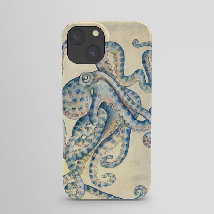 Blue Octopus iPhone Case