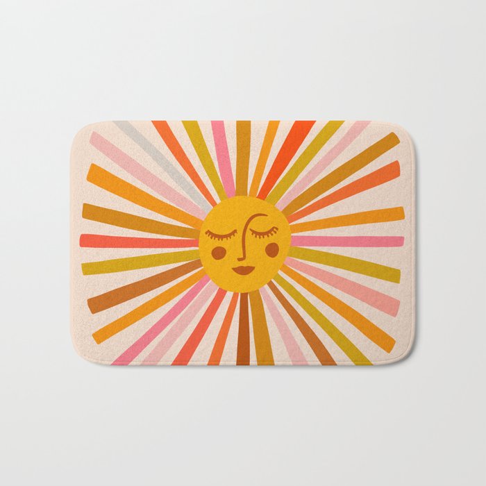 Sunshine – Retro Ochre Palette Bath Mat