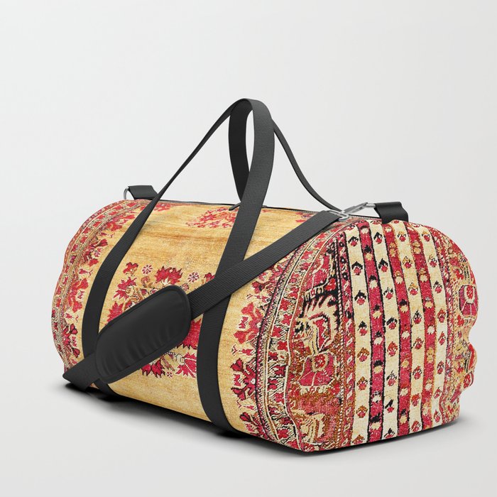 Ghiordes West Anatolian Niche Carpet Print Duffle Bag