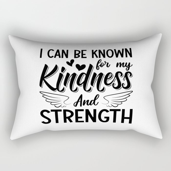 Mental Health Kindness And Strength Anxiety Anxie Rectangular Pillow