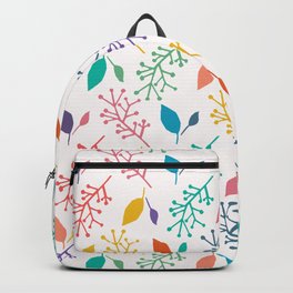 Abstract nature leaves cut out shapes. Backpack