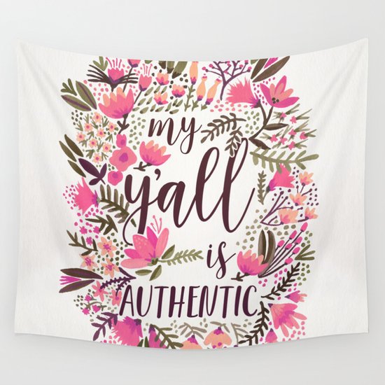 My Y'all is Authentic – Vintage Palette Wall Tapestry