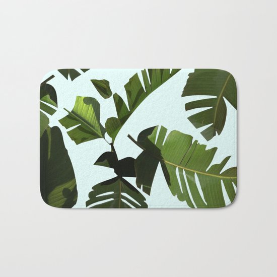Palm Pattern Bath Mat