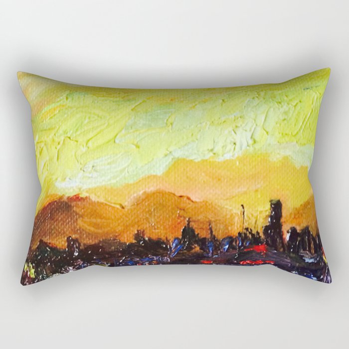 A view of sunset Rectangular Pillow