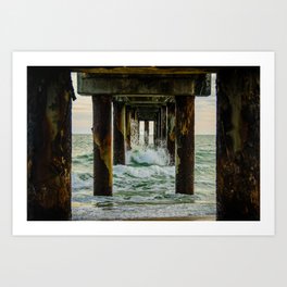 Posts and Piers Art Print