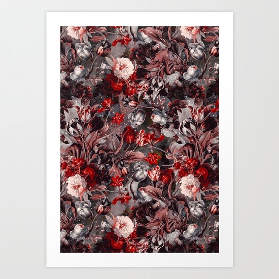 New Year's flowering night Art Print