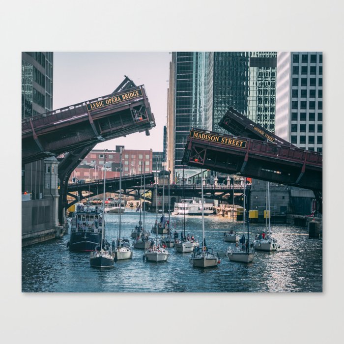 Bridge Raise Canvas Print