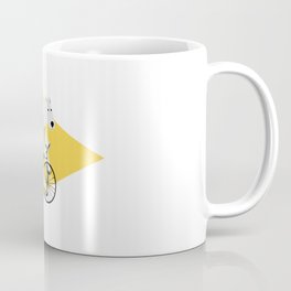 Cycling Polar Bear Triangle Coffee Mug