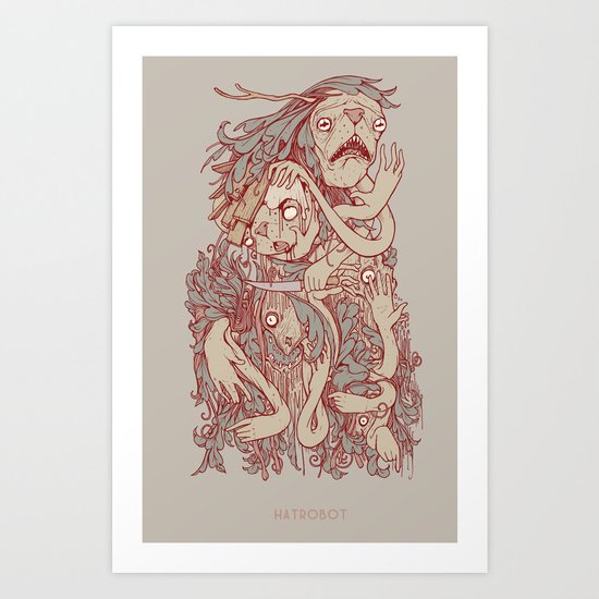 King of the pile Art Print