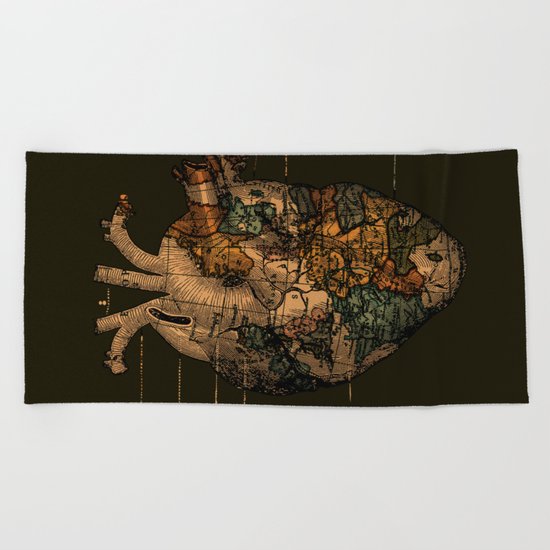 I'll Find You (Dark Brown) Beach Towel