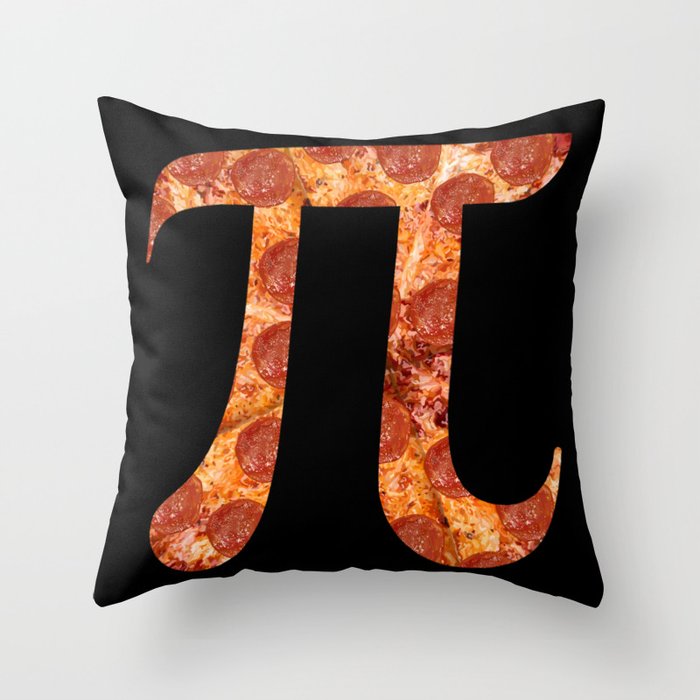 Pepperoni Pizza Pi  Throw Pillow