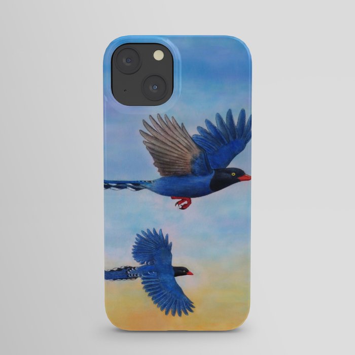 Taiwan Blue Magpies (2) iPhone Case