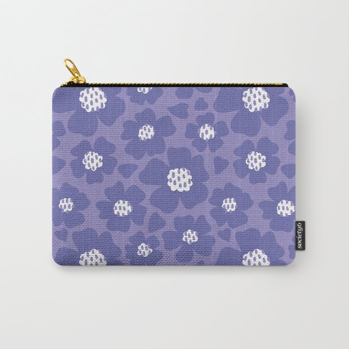 Lilac flowers, dark on light Carry-All Pouch