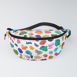 COLOR FLAKES Watercolor Brushstrokes Fanny Pack