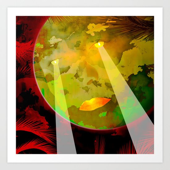 Moon Power / Portrait 24-09-16 Art Print