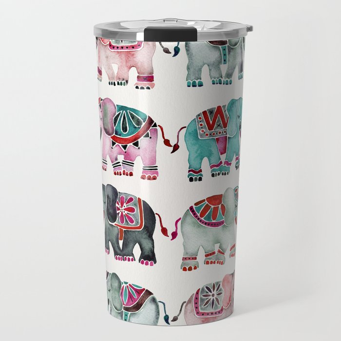 Elephant Collection Turquoise C Palette Travel Mug By Turquoise C Palette Travel Mug By