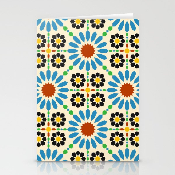 Moroccan tiles pattern Stationery Cards