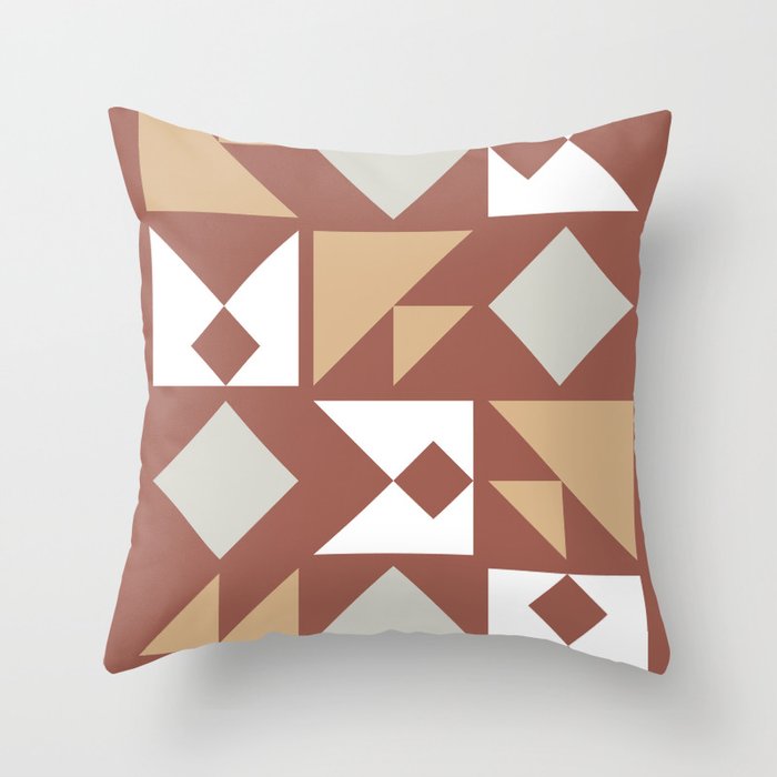 Classic triangle modern composition 21 Throw Pillow