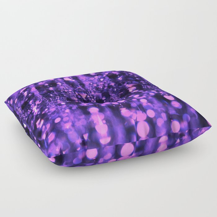 Purple Fractal Floor Pillow