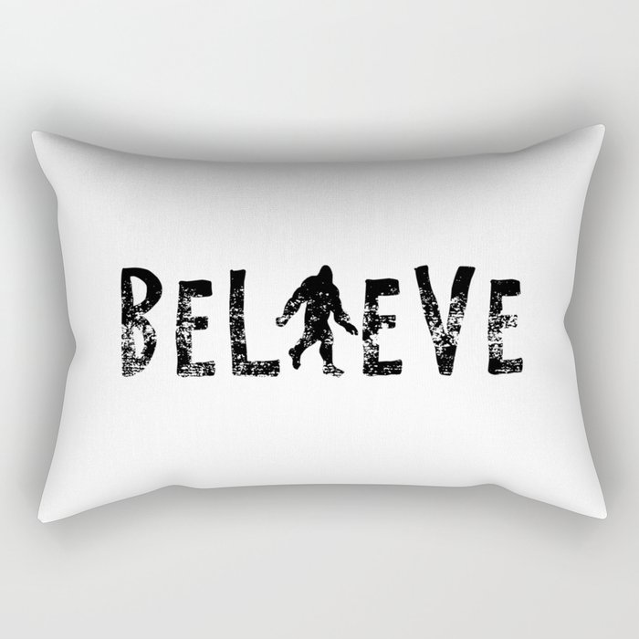 I Believe Yeti Bigfoot Sasquatch Rectangular Pillow