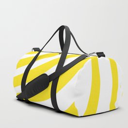 Yellow and White Stripes Duffle Bag