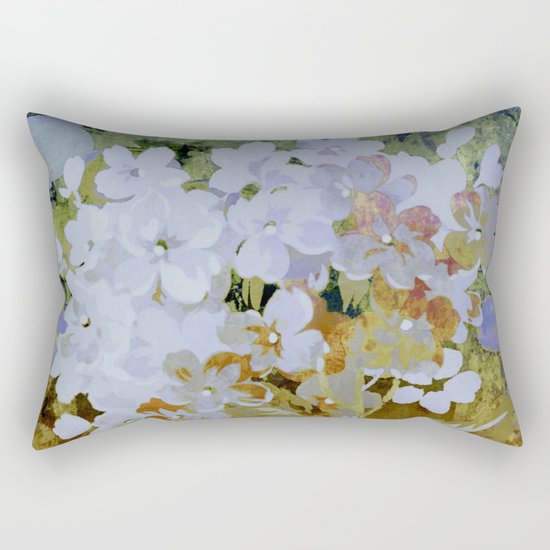 hydrangea and textures Rectangular Pillow