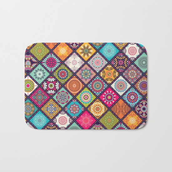 Pattern motif Bath Mat