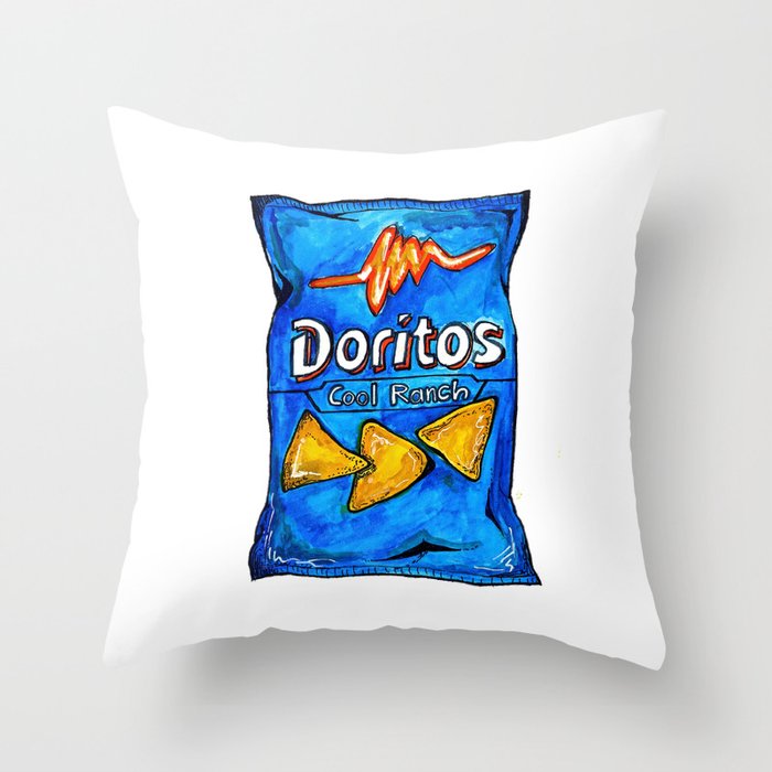 Cool Ranch Doritos Throw Pillow