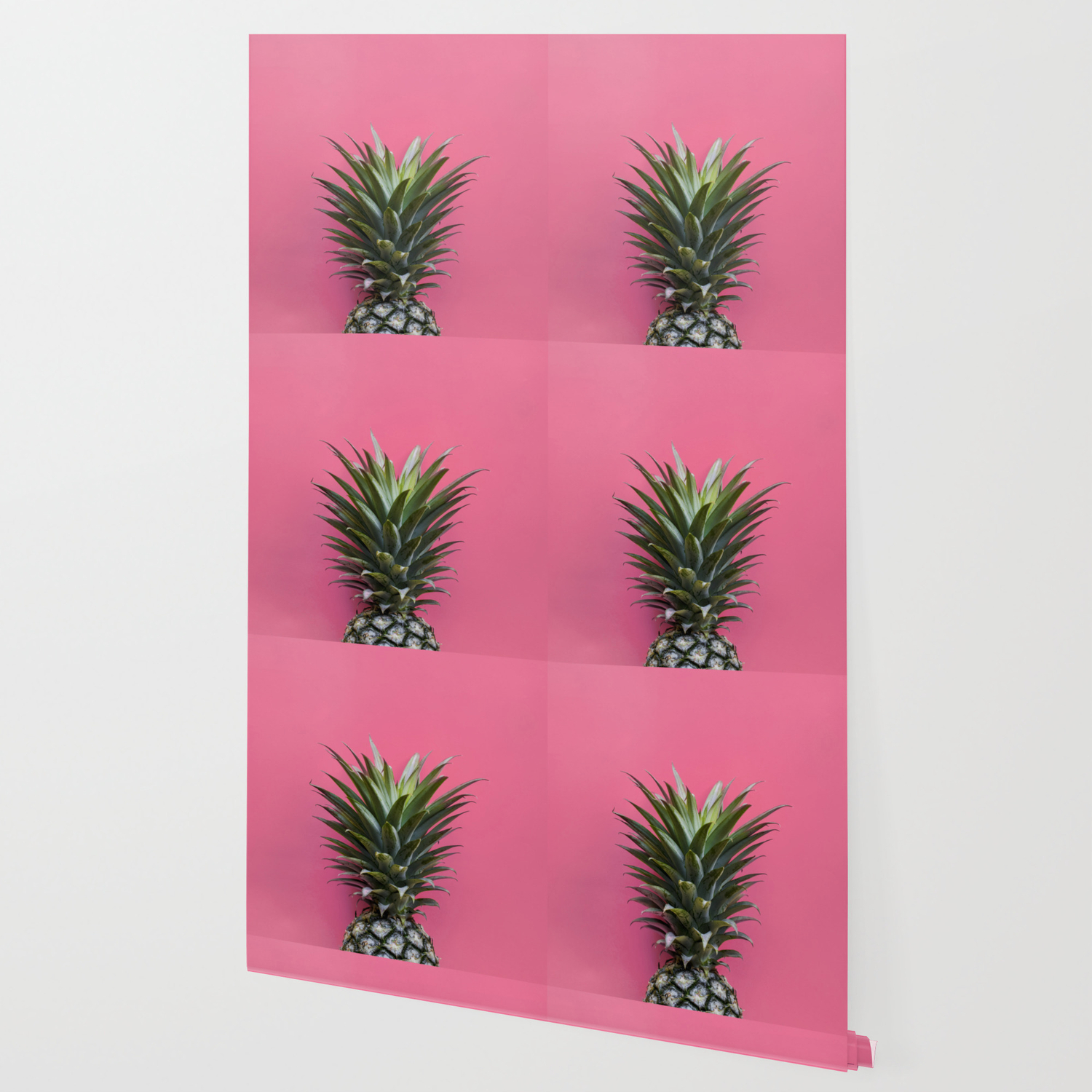 Pink Pineapple Wallpaper By Newburydesigns Society6