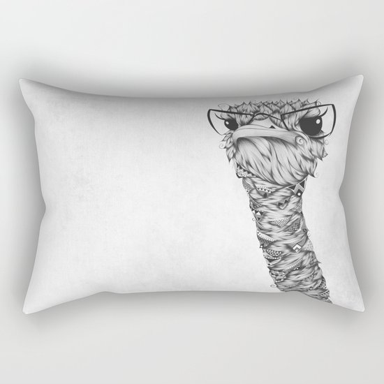 Ostrich Rectangular Pillow