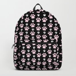 Pattern Of Paws, Pink Paws, Dog Paws, Animal Paws Backpack