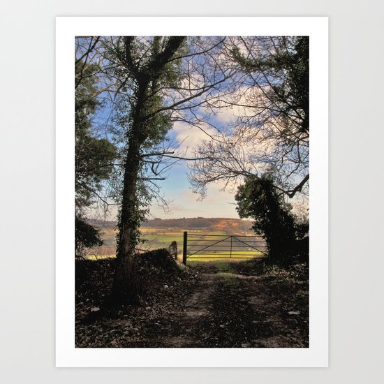 sometimes, the grass is greener on the other side... Art Print