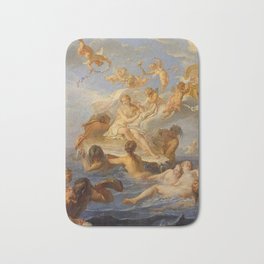 Noel-Nicolas Coypel - Birth of Venus Bath Mat | Sky, Painting, Goddess, Doves, Neptune, Born, Illustration, Frame, Cockleshell, Sea 