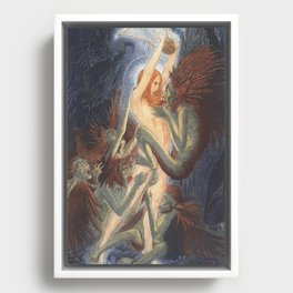  benediction - carlos schwabe Framed Canvas