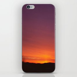 winter sunset iPhone Skin
